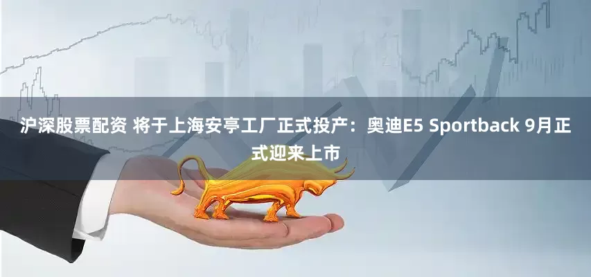 沪深股票配资 将于上海安亭工厂正式投产：奥迪E5 Sportback 9月正式迎来上市